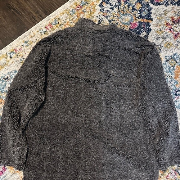 TRUE GRIT SHERPA GRAY/ARTIC WHITE 1/4 ZIP PULLOVER SIZE LARGE - Picture 2 of 4
